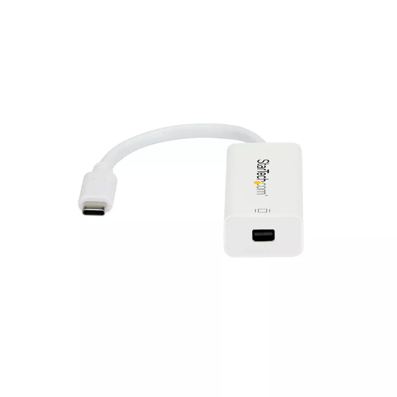 StarTech.com USB-C auf Mini DisplayPort Adapter – 4K 60 Hz – Weiß – USB 3.1 Type-C auf Mini DP Adapter – Aktualisierte Version ist CDP2MDPEC