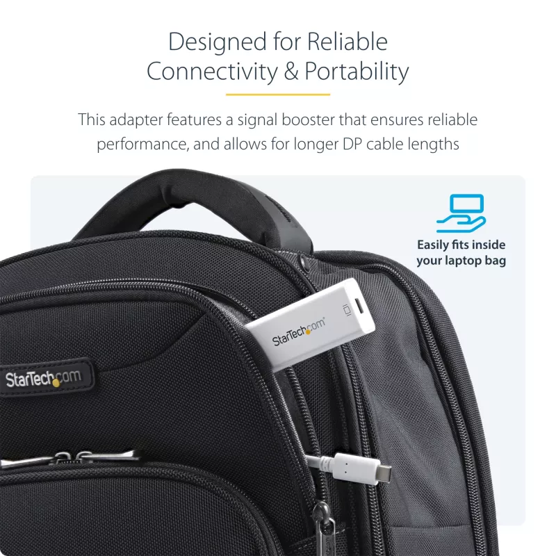 StarTech.com USB-C auf Mini DisplayPort Adapter – 4K 60 Hz – Weiß – USB 3.1 Type-C auf Mini DP Adapter – Aktualisierte Version ist CDP2MDPEC