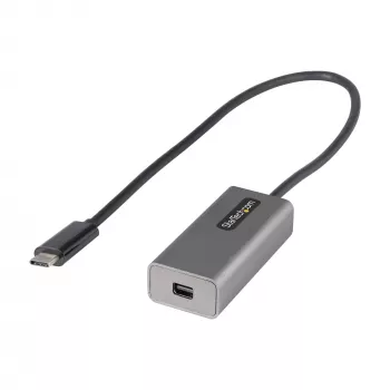 StarTech.com USB-C auf Mini DisplayPort Adapter – 4K 60Hz USB-C auf mDP Adapter Dongle – USB Type-C auf Mini DP Monitor – Videokonverter – Kompatibel mit Thunderbolt 3 – 30 cm langes, angebrachtes Kabel – Aktualisierte Version des CDP2MDP