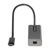 StarTech.com USB-C auf Mini DisplayPort Adapter – 4K 60Hz USB-C auf mDP Adapter Dongle – USB Type-C auf Mini DP Monitor – Videokonverter – Kompatibel mit Thunderbolt 3 – 30 cm langes, angebrachtes Kabel – Aktualisierte Version des CDP2MDP