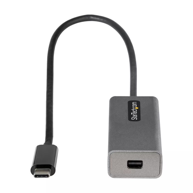 StarTech.com USB-C auf Mini DisplayPort Adapter – 4K 60Hz USB-C auf mDP Adapter Dongle – USB Type-C auf Mini DP Monitor – Videokonverter – Kompatibel mit Thunderbolt 3 – 30 cm langes, angebrachtes Kabel – Aktualisierte Version des CDP2MDP