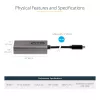 StarTech.com USB-C auf Mini DisplayPort Adapter – 4K 60Hz USB-C auf mDP Adapter Dongle – USB Type-C auf Mini DP Monitor – Videokonverter – Kompatibel mit Thunderbolt 3 – 30 cm langes, angebrachtes Kabel – Aktualisierte Version des CDP2MDP