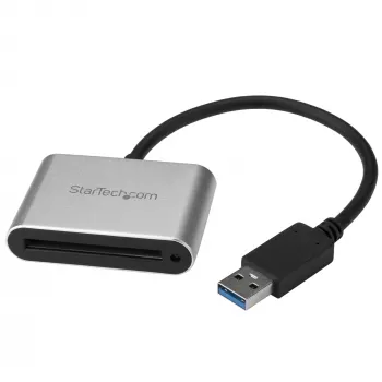 StarTech.com USB 3.0 Kartenleser/Schreiber für CFast 2.0 Karten, CFast, CFast 2.0, Schwarz, Silber, 5000 Mbit/s, Aluminium, Aktivität, Strom, CE, FCC, RoHS, REACH