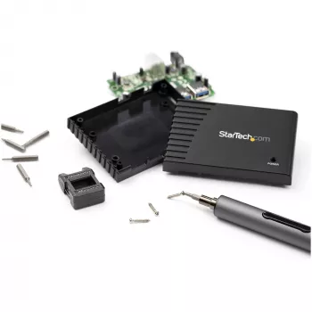 StarTech.com 20-Bit Elektrischer Präzisions-Schraubendreher-Set - Tragbarer/Mini-akku-betriebener Bit-Treiber-Kit für Reparaturen an Elektronik, Laptops, Computern, Tablets & Telefonen - Magnetisch - Kabellos