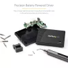 StarTech.com 55-Bit elektrischer Präzisionsschraubendreher-Satz – Tragbares kabelloses batteriebetriebenes Bit-Schraubendreher-Set für Elektronik-, Laptop-, Computer-, Tablet- und Telefonreparaturen – Magnetische Arbeitsunterlage