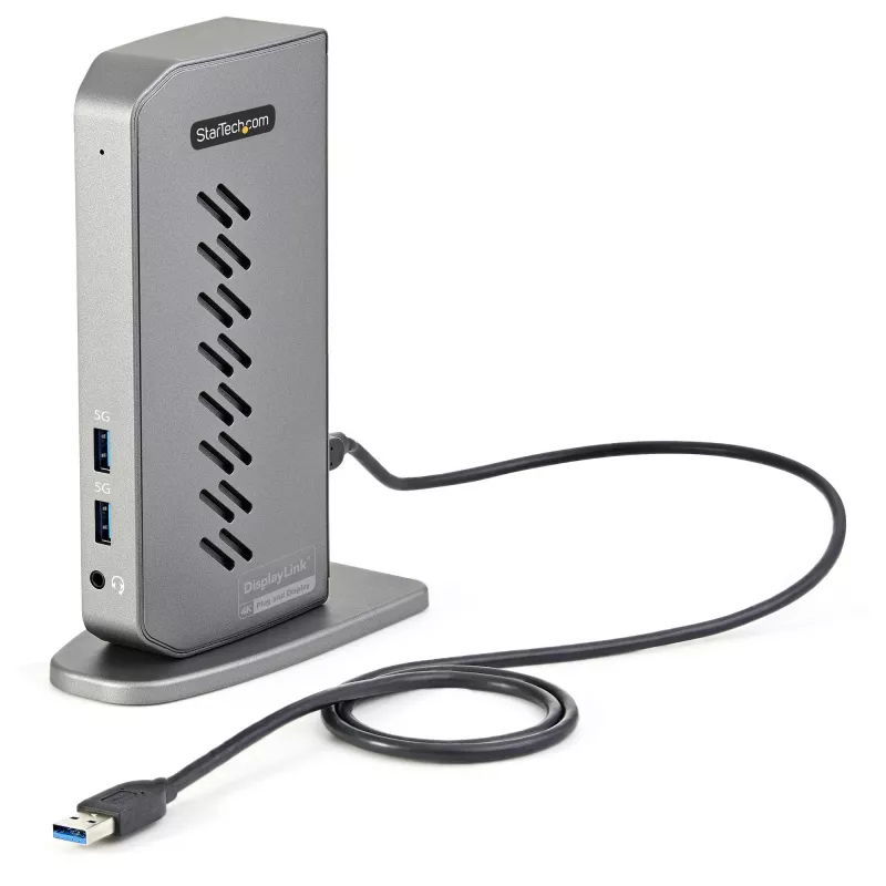 StarTech.com USB-C USB-A Dock - Hybrid Universal USB 3.0 Dockingstation für USB-C- oder USB-A-Laptop - Dual-Monitor 4K 60Hz HDMI/DisplayPort - 6x USB-A, GbE - USB 3.1 Gen 1 - Windows/Mac