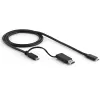StarTech.com Universelle Laptop-Dockingstation, Hybrid-USB-C- & USB-A-Dock, Dual 4K DP & HDMI, 100W PD, Mac / Windows / Chrome OS, 4x USB 5Gbps Hub, GbE