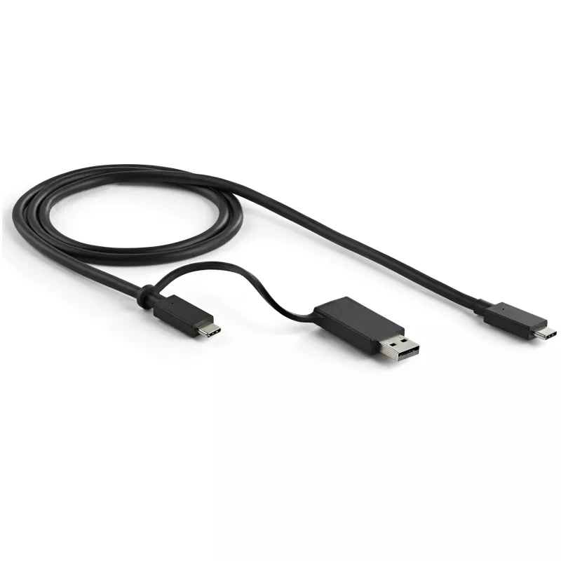 StarTech.com Universelle Laptop-Dockingstation, Hybrid-USB-C- & USB-A-Dock, Dual 4K DP & HDMI, 100W PD, Mac / Windows / Chrome OS, 4x USB 5Gbps Hub, GbE