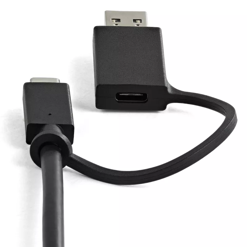 StarTech.com Universelle Laptop-Dockingstation, Hybrid-USB-C- & USB-A-Dock, Dual 4K DP & HDMI, 100W PD, Mac / Windows / Chrome OS, 4x USB 5Gbps Hub, GbE