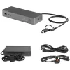 StarTech.com Universelle Laptop-Dockingstation, Hybrid-USB-C- & USB-A-Dock, Dual 4K DP & HDMI, 100W PD, Mac / Windows / Chrome OS, 4x USB 5Gbps Hub, GbE
