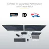 StarTech.com Universelle Laptop-Dockingstation, Hybrid-USB-C- & USB-A-Dock, Dual 4K DP & HDMI, 100W PD, Mac / Windows / Chrome OS, 4x USB 5Gbps Hub, GbE