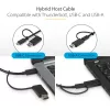 StarTech.com Universelle Laptop-Dockingstation, Hybrid-USB-C- & USB-A-Dock, Dual 4K DP & HDMI, 100W PD, Mac / Windows / Chrome OS, 4x USB 5Gbps Hub, GbE