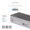 StarTech.com USB-C-Dock – 4K 60Hz Quad-Monitor DisplayPort & HDMI – Universelle USB-C-Dockingstation mit 100W Power Delivery – USB-Hub mit 1x USB Type-C & 3x USB-A, Ethernet, Audio