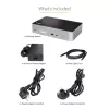 StarTech.com USB-C-Dock – 4K 60Hz Quad-Monitor DisplayPort & HDMI – Universelle USB-C-Dockingstation mit 100W Power Delivery – USB-Hub mit 1x USB Type-C & 3x USB-A, Ethernet, Audio