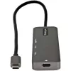 StarTech.com USB-C-Multiport-Adapter - USB-C auf HDMI 2.0b 4K 60Hz (HDR10), 100W Power Delivery Pass-Through, 4-Port USB 3.0 Hub - USB Typ-C Mini-Dock - 30 cm langes, fest verbautes Kabel