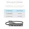 StarTech.com USB-C-Multiport-Adapter - USB-C auf HDMI 2.0b 4K 60Hz (HDR10), 100W Power Delivery Pass-Through, 4-Port USB 3.0 Hub - USB Typ-C Mini-Dock - 30 cm langes, fest verbautes Kabel