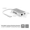 StarTech.com USB-C Multiport-Adapter – USB-C Travel-Dockingstation mit 4K HDMI – 60 W Power Delivery Pass-Through, GbE, 2-Port USB-A 3.0-Hub – Tragbares Mini-USB-Typ-C-Dock für Laptop – Weiß