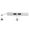 StarTech.com USB-C Multiport-Adapter – USB-C Travel-Dockingstation mit 4K HDMI – 60 W Power Delivery Pass-Through, GbE, 2-Port USB-A 3.0-Hub – Tragbares Mini-USB-Typ-C-Dock für Laptop – Weiß