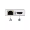 StarTech.com USB-C Multiport-Adapter – USB-C Travel-Dockingstation mit 4K HDMI – 60 W Power Delivery Pass-Through, GbE, 2-Port USB-A 3.0-Hub – Tragbares Mini-USB-Typ-C-Dock für Laptop – Weiß