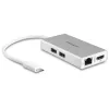 StarTech.com USB-C Multiport-Adapter – USB-C Travel-Dockingstation mit 4K HDMI – 60 W Power Delivery Pass-Through, GbE, 2-Port USB-A 3.0-Hub – Tragbares Mini-USB-Typ-C-Dock für Laptop – Weiß