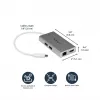 StarTech.com USB-C Multiport-Adapter – USB-C Travel-Dockingstation mit 4K HDMI – 60 W Power Delivery Pass-Through, GbE, 2-Port USB-A 3.0-Hub – Tragbares Mini-USB-Typ-C-Dock für Laptop – Weiß