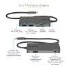 StarTech.com USB-C Multiport-Adapter – USB-C auf 4K HDMI, 100 W Power Delivery Durchschleifung, SD/MicroSD-Steckplatz, 3-fach USB 3.0 Hub – USB Typ-C Mini-Dock – 30 cm langes angeschlossenes Kabel