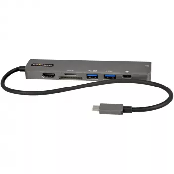 StarTech.com USB-C Multiport-Adapter-Hub, USB-C auf 4K 60Hz HDMI, Gigabit-Ethernet und 100W Laptop-Ladefunktion für Macbook Pro / Air und Windows