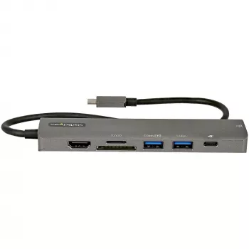StarTech.com USB-C Multiport-Adapter-Hub, USB-C auf 4K 60Hz HDMI, Gigabit-Ethernet und 100W Laptop-Ladefunktion für Macbook Pro / Air und Windows