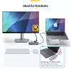 StarTech.com USB-C Multiport-Adapter-Hub, USB-C auf 4K 60Hz HDMI, Gigabit-Ethernet und 100W Laptop-Ladefunktion für Macbook Pro / Air und Windows