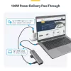 StarTech.com USB-C Multiport-Adapter-Hub, USB-C auf 4K 60Hz HDMI, Gigabit-Ethernet und 100W Laptop-Ladefunktion für Macbook Pro / Air und Windows