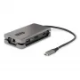 StarTech.com USB-C Multiport-Adapter – 4K 60Hz HDMI/DP – 3-Port USB-Hub – 100W Power Delivery Pass-Through – GbE – Mini-Dockingstation für unterwegs mit Ladefunktion – 30 cm Wrap-Around-Kabel
