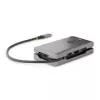 StarTech.com USB-C Multiport-Adapter – 4K 60Hz HDMI/DP – 3-Port USB-Hub – 100W Power Delivery Pass-Through – GbE – Mini-Dockingstation für unterwegs mit Ladefunktion – 30 cm Wrap-Around-Kabel