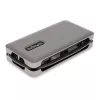 StarTech.com USB-C Multiport-Adapter – 4K 60Hz HDMI/DP – 3-Port USB-Hub – 100W Power Delivery Pass-Through – GbE – Mini-Dockingstation für unterwegs mit Ladefunktion – 30 cm Wrap-Around-Kabel