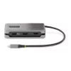 StarTech.com USB-C Multiport-Adapter – 4K 60Hz HDMI/DP – 3-Port USB-Hub – 100W Power Delivery Pass-Through – GbE – Mini-Dockingstation für unterwegs mit Ladefunktion – 30 cm Wrap-Around-Kabel