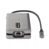 StarTech.com USB-C Multiport-Adapter – 4K 60Hz HDMI/DP – 3-Port USB-Hub – 100W Power Delivery Pass-Through – GbE – Mini-Dockingstation für unterwegs mit Ladefunktion – 30 cm Wrap-Around-Kabel