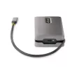 StarTech.com USB-C Multiport-Adapter – 4K 60Hz HDMI/DP – 3-Port USB-Hub – 100W Power Delivery Pass-Through – GbE – Mini-Dockingstation für unterwegs mit Ladefunktion – 30 cm Wrap-Around-Kabel