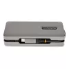 StarTech.com USB-C Multiport-Adapter – 4K 60Hz HDMI/DP – 3-Port USB-Hub – 100W Power Delivery Pass-Through – GbE – Mini-Dockingstation für unterwegs mit Ladefunktion – 30 cm Wrap-Around-Kabel