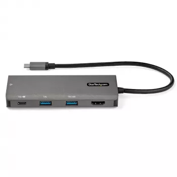 StarTech.com USB-C-Multiport-Adapter - 10 Gbit/s USB-Typ-C-Mini-Dock mit 4K 30 Hz HDMI - 100 W Power Delivery Durchschleifung - 3-Port USB-Hub, GbE - USB 3.1/3.2 Gen 2 Laptop-Dock - 25,4 cm Kabel