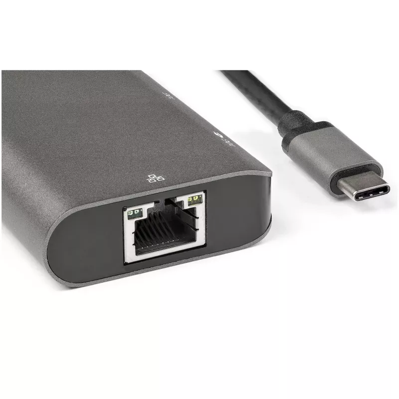 StarTech.com USB-C-Multiport-Adapter - 10 Gbit/s USB-Typ-C-Mini-Dock mit 4K 30 Hz HDMI - 100 W Power Delivery Durchschleifung - 3-Port USB-Hub, GbE - USB 3.1/3.2 Gen 2 Laptop-Dock - 25,4 cm Kabel