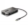 StarTech.com USB-C Multiport-Adapter – HDMI/VGA – 4K 60 Hz – 3-Port-USB-Hub – 100 W Power Delivery-Durchschleifung – GbE – Mini-Dockingstation für unterwegs mit Ladefunktion – Wickelbares Kabel, 30 cm