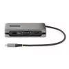 StarTech.com USB-C Multiport-Adapter – HDMI/VGA – 4K 60 Hz – 3-Port-USB-Hub – 100 W Power Delivery-Durchschleifung – GbE – Mini-Dockingstation für unterwegs mit Ladefunktion – Wickelbares Kabel, 30 cm