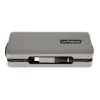StarTech.com USB-C Multiport-Adapter – HDMI/VGA – 4K 60 Hz – 3-Port-USB-Hub – 100 W Power Delivery-Durchschleifung – GbE – Mini-Dockingstation für unterwegs mit Ladefunktion – Wickelbares Kabel, 30 cm