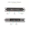 StarTech.com USB-C Multiport-Adapter – HDMI/VGA – 4K 60 Hz – 3-Port-USB-Hub – 100 W Power Delivery-Durchschleifung – GbE – Mini-Dockingstation für unterwegs mit Ladefunktion – Wickelbares Kabel, 30 cm