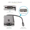 StarTech.com USB-C Multiport-Adapter – HDMI/VGA – 4K 60 Hz – 3-Port-USB-Hub – 100 W Power Delivery-Durchschleifung – GbE – Mini-Dockingstation für unterwegs mit Ladefunktion – Wickelbares Kabel, 30 cm