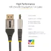 StarTech.com 3m VESA-zertifiziertes DisplayPort 1.4-Kabel – 8K 60 Hz HDR10 – Ultra HD 4K 120 Hz Video – DP 1.4 Kabel / Leitung – für Monitore/Anzeigen – DisplayPort-auf-DisplayPort-Kabel – M/M