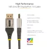StarTech.com 16ft (5m) VESA zertifiziertes DisplayPort 1.4 Kabel – 8K 60Hz HDR10 – Ultra HD 4K 120Hz Video – DP 1.4 Kabel / Leitung – Für Monitore/Displays – DisplayPort-auf-DisplayPort-Kabel – M/M