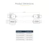 StarTech.com 1 m DisplayPort 2.1 Kabel, VESA-zertifiziertes DP40 DisplayPort-Kabel mit UHBR10/HDR/HDCP 2.2, 8K 60 Hz/4K 144 Hz mit DSC 1.2a, 40 Gbit/s, DP 2.1 Kabel, UHD-Monitorkabel, M/M