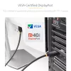StarTech.com 2m DisplayPort 2.1 Kabel, VESA-zertifiziertes DP40 DisplayPort-Kabel mit UHBR10/HDR/HDCP 2.2, 8K 60Hz/4K 144Hz mit DSC 1.2a, 40Gbit/s, DP 2.1 Kabel, UHD-Monitorkabel, M/M