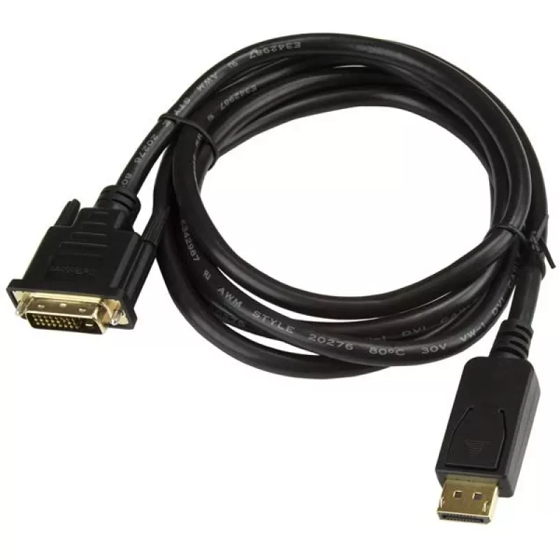 StarTech.com 1,8 m DisplayPort-auf-DVI-Kabel, DisplayPort-auf-DVI-Adapterkabel, Passiver DP-zu-DVI-D-Videokonverter, 1080p – Ersatz für DP2DVIMM6