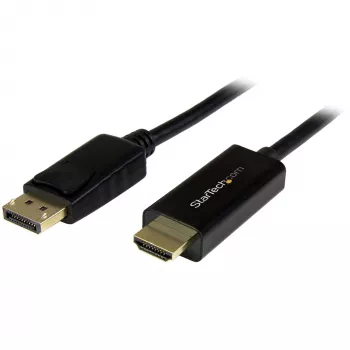 StarTech.com 2m DisplayPort auf HDMI Kabel - 4K 30Hz - DisplayPort auf HDMI Adapterkabel - DP 1.2 auf HDMI Monitorkabel Konverter - Verriegelbarer DP Stecker - Passives DP auf HDMI Kabel